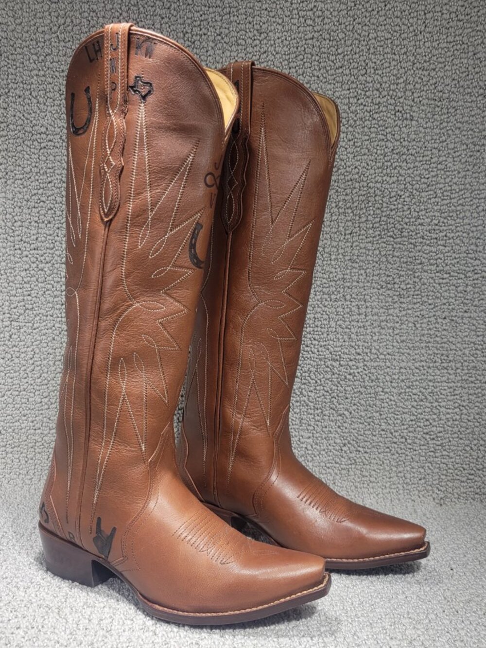 Tecovas The Loretta Women's US Size 8B Saddle Cowhide Leather Cowgirl Boots - Picture 5 of 11